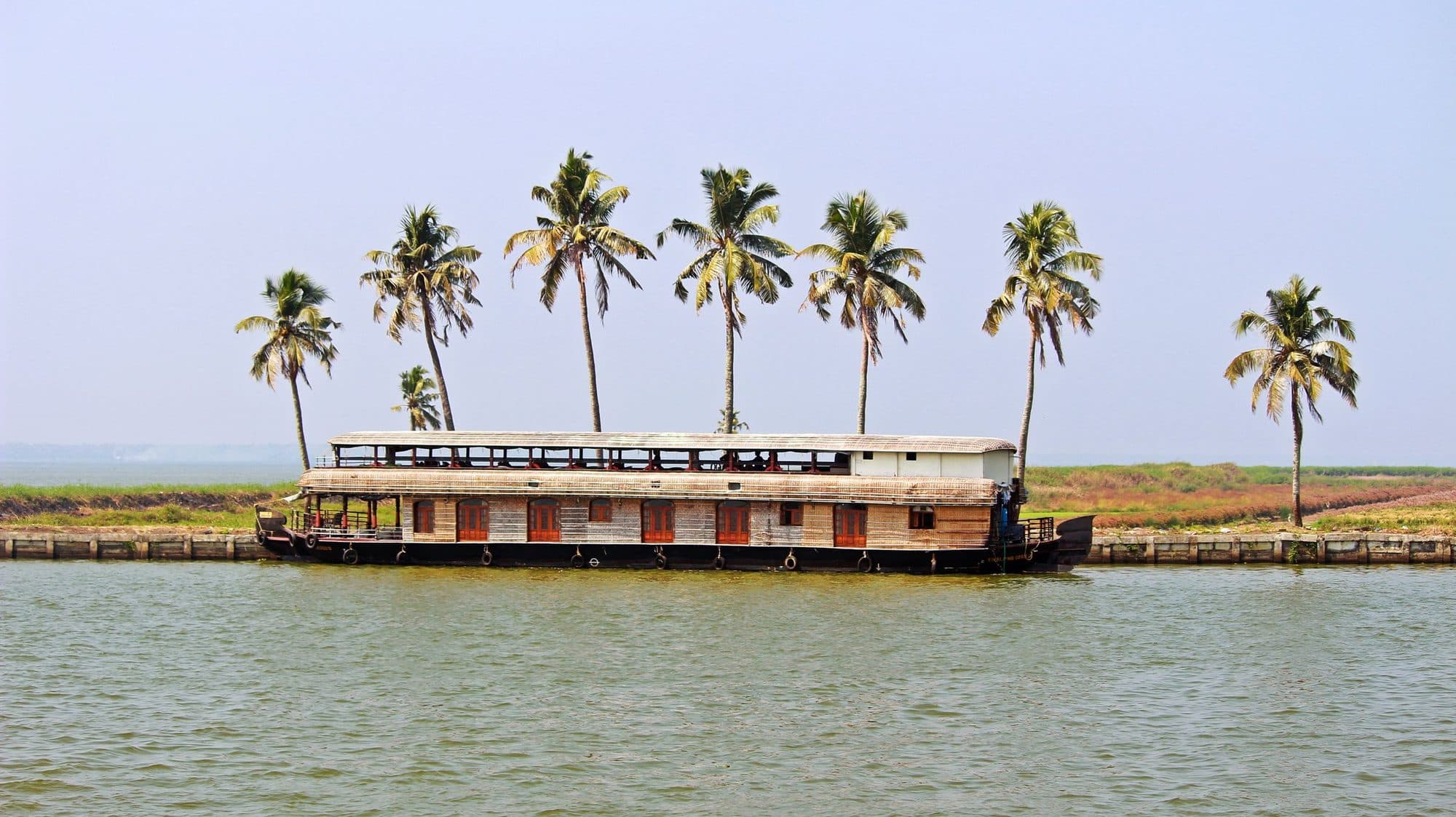 A houseboat on the Kerala backwaters