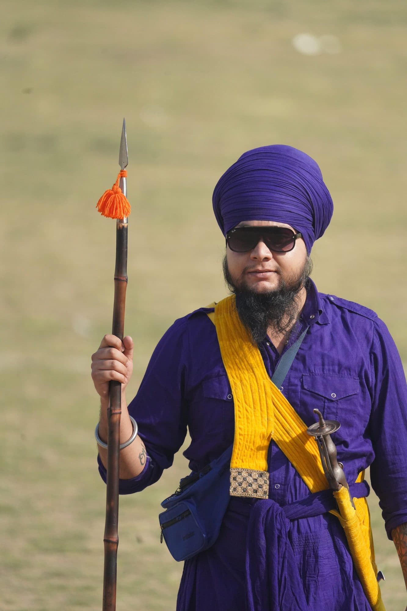A Nihang warrior at Hola Mohalla